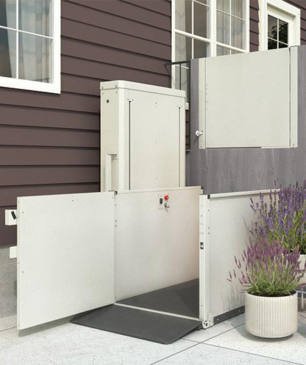 Bruno unenclosed wheelchair lift VPL 3100 & 3200 series