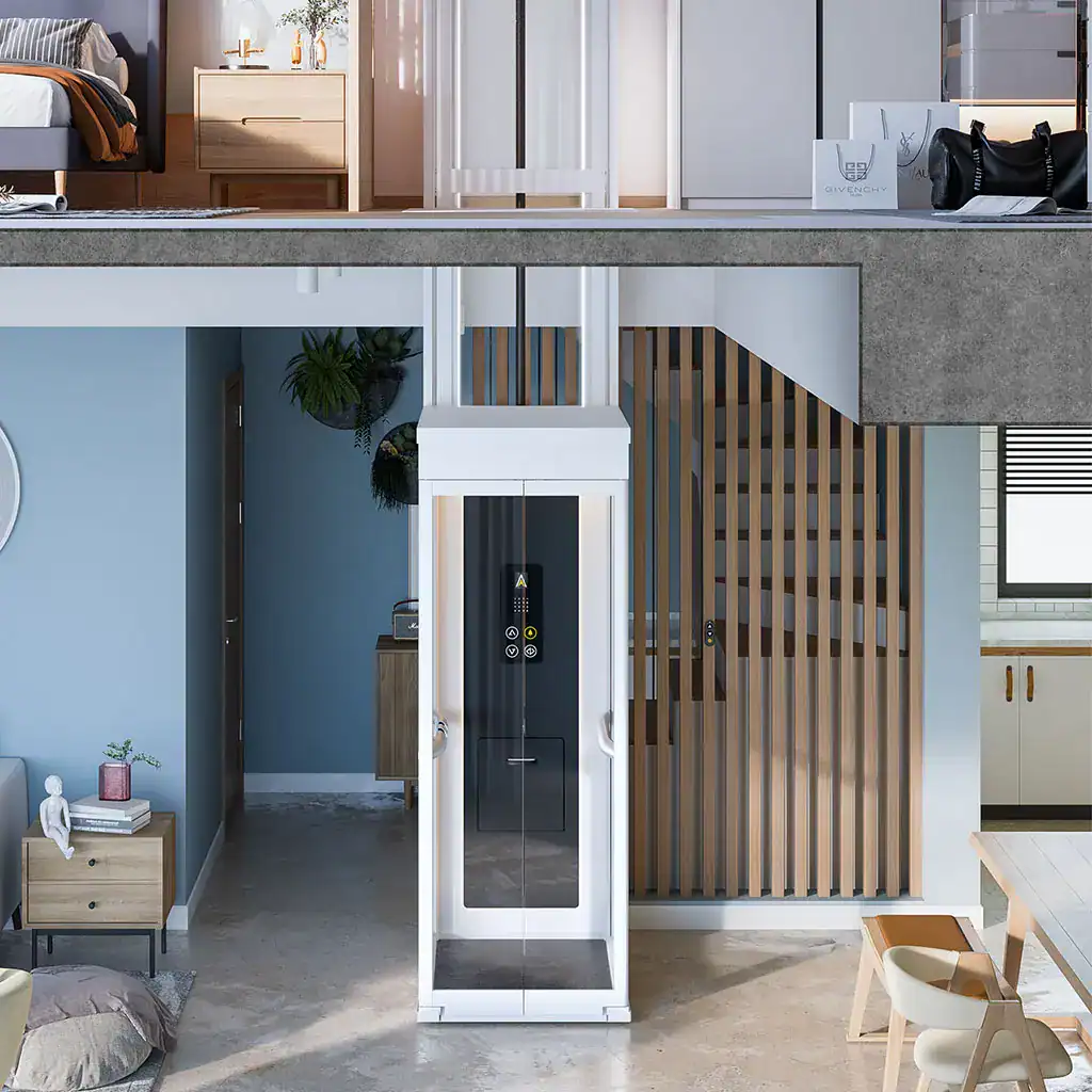 Rochester, NY Installation of the Shaftless Cibes | Symmetry Ascenda Home Elevator